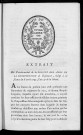 Extrait du procès-verbal de la Société des Amis de la Constitution de Besançon. rédigé à la séance publique du 8 avril 1792, l'an IV de la liberté