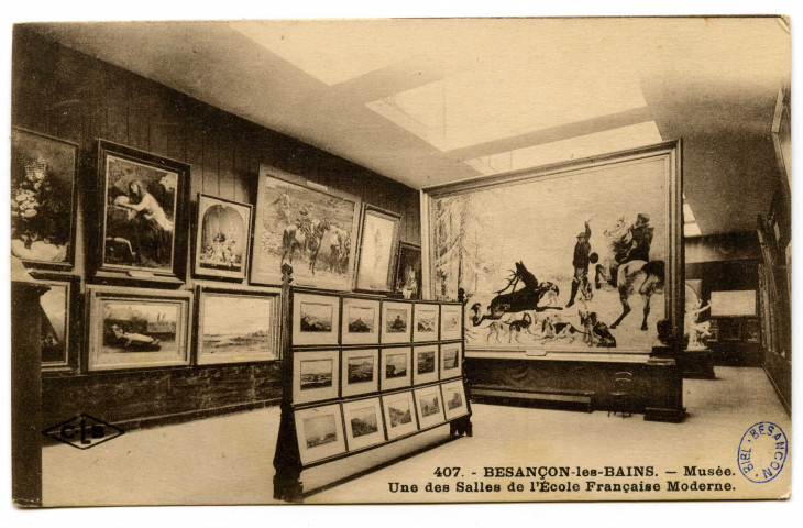 Besançon-les-Bains - Musée - Une des Salles de l'Ecole Française Moderne. [image fixe] , Besançon : Etablissements C. Lardier - Besançon (Doubs), 1914/1930