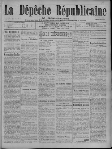 24/05/1909 - La Dépêche républicaine de Franche-Comté [Texte imprimé]