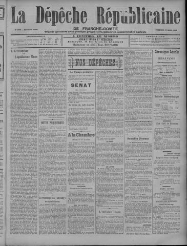 11/03/1910 - La Dépêche républicaine de Franche-Comté [Texte imprimé]