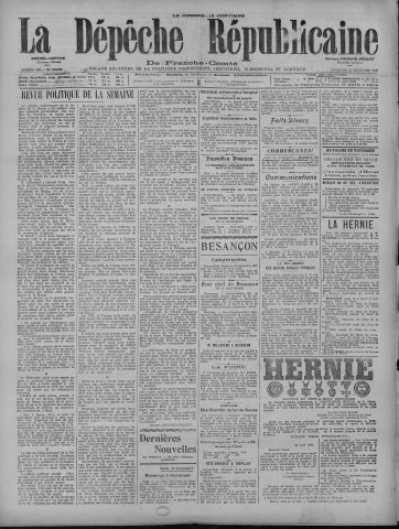 12/09/1920 - La Dépêche républicaine de Franche-Comté [Texte imprimé]