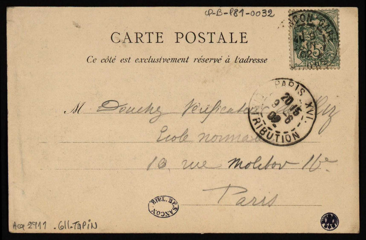 Besançon. La Porte Rivotte [image fixe] , 1897/1903
