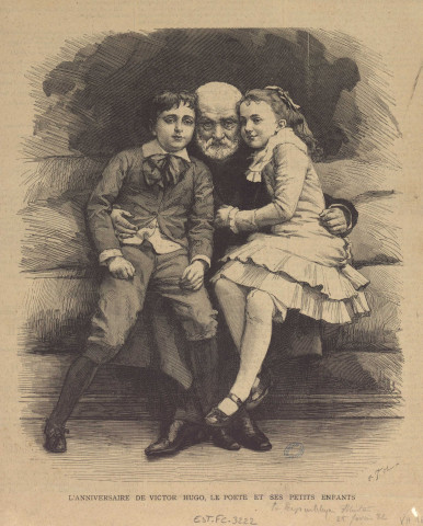 Victor Hugo et ses petits-enfants [image fixe] / H. T. sc.  ; Mélandri , Paris, 1881