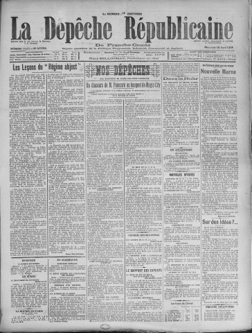 16/04/1924 - La Dépêche républicaine de Franche-Comté [Texte imprimé]