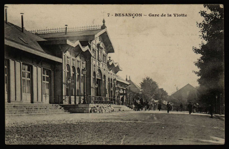 Besançon - Besançon - La Gare Viotte. [image fixe] , Besançon : Raffin, édit. Besançon, 1904/1910