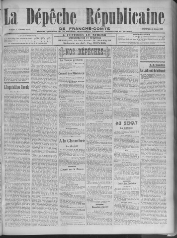 25/03/1908 - La Dépêche républicaine de Franche-Comté [Texte imprimé]