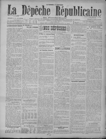 03/05/1923 - La Dépêche républicaine de Franche-Comté [Texte imprimé]
