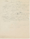 1954.6.35 - Lettre de Joseph Lanfrey adressée à Monsieur le Préfet du Jura