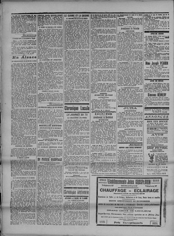 15/02/1915 - La Dépêche républicaine de Franche-Comté [Texte imprimé]