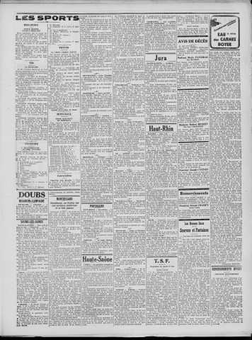 13/06/1933 - La Dépêche républicaine de Franche-Comté [Texte imprimé]
