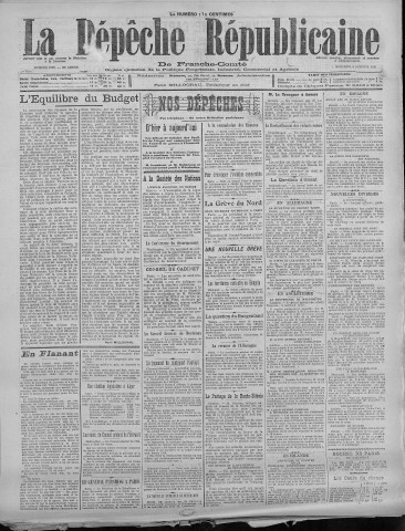 05/10/1921 - La Dépêche républicaine de Franche-Comté [Texte imprimé]