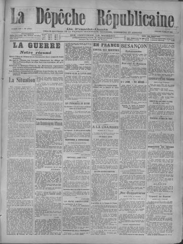 03/07/1918 - La Dépêche républicaine de Franche-Comté [Texte imprimé]