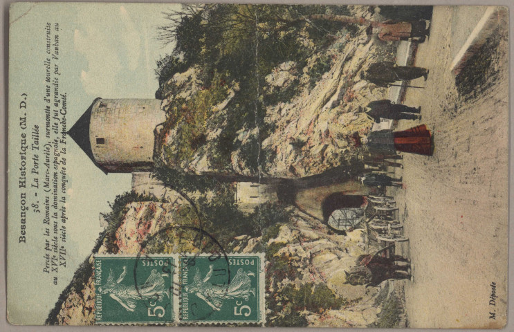 Besançon-les-Bains. La Porte Taillée (construction romaine) [image fixe] , 1904/1909