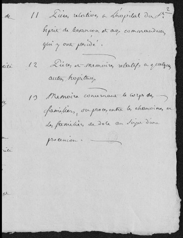 Ms Baverel 45 - Notes et documents relatifs aux archevêques de Besançon et à leurs suffragants, réunis par l'abbé J.-P. Baverel