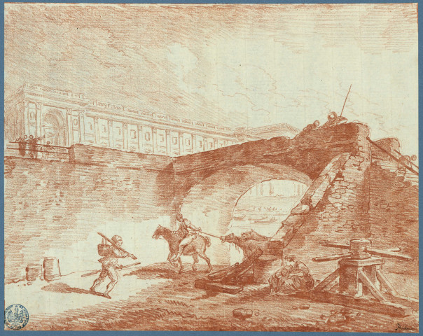 Vue de la colonnade du Louvre , [France : Paris], [vers 1776-1780]