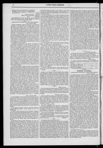 11/01/1868 - L'Union franc-comtoise [Texte imprimé]