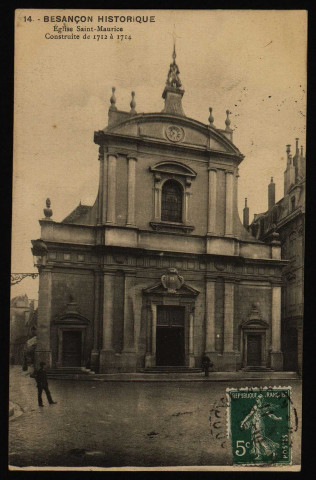 Eglise Saint-Maurice Construite de 1712 à 1714 [image fixe] , 1904/1913