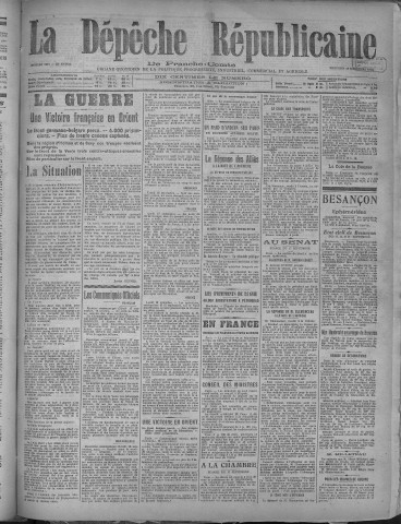18/09/1918 - La Dépêche républicaine de Franche-Comté [Texte imprimé]