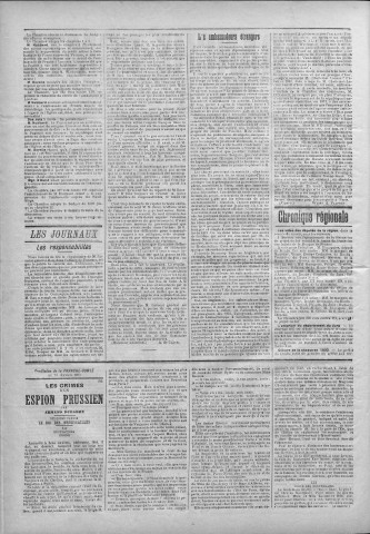20/01/1893 - La Franche-Comté : journal politique de la région de l'Est