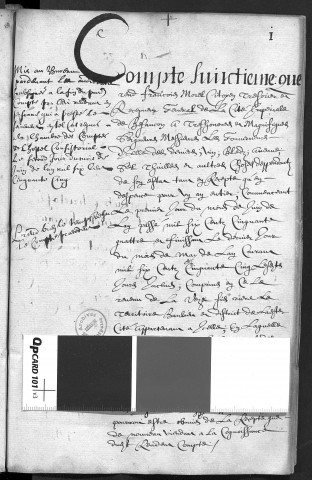 Comptes de la Ville de Besançon, recettes et dépenses, Compte de François Morel (1er juin 1654 - 31 mai 1655)