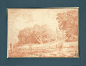 34 - Vue du belvédère de la villa Aldobrandini à Frascati , [Rome], 1761