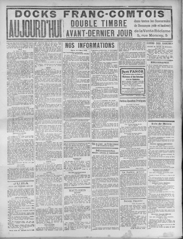 04/03/1921 - La Dépêche républicaine de Franche-Comté [Texte imprimé]