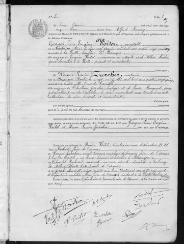 Registre des mariages, 1917