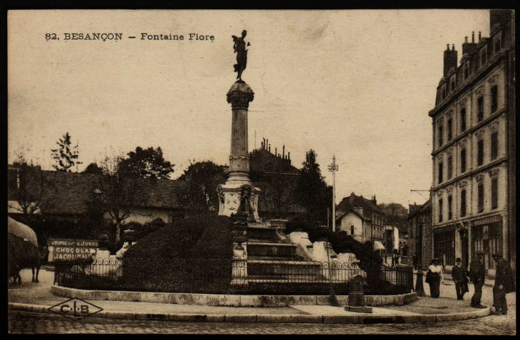 Besançon - Besançon - Fontaine Flore. [image fixe] , Besançon : Phototypie artistique de l'Est C. Lardier, Besançon (Doubs), 1914/1930