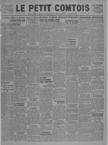08/10/1943 - Le petit comtois [Texte imprimé] : journal républicain démocratique quotidien