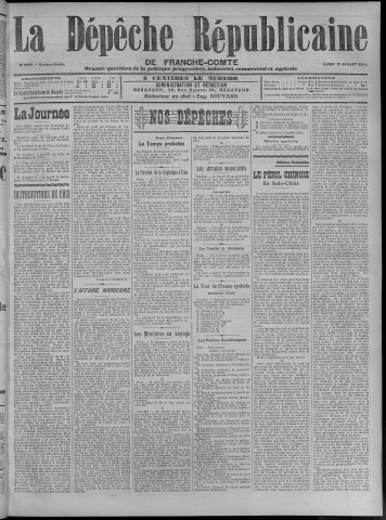 17/07/1911 - La Dépêche républicaine de Franche-Comté [Texte imprimé]