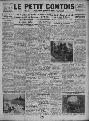 19/01/1937 - Le petit comtois [Texte imprimé] : journal républicain démocratique quotidien
