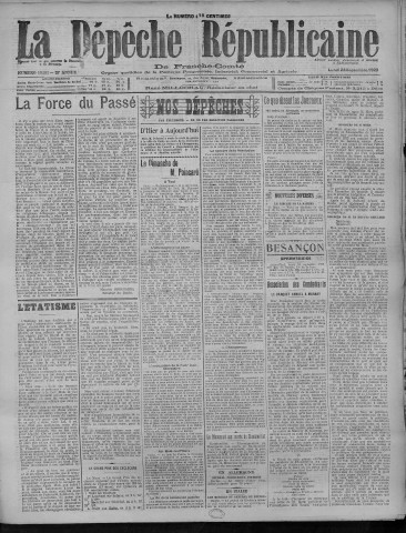24/09/1923 - La Dépêche républicaine de Franche-Comté [Texte imprimé]