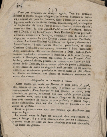 20/03/1808 - Feuille d'avis autorisée par arrêté de M. le Préfet du département du Doubs