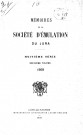 01/01/1908 - Mémoires de la Société d'émulation du Jura [Texte imprimé]