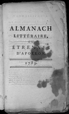 Almanach littéraire ou Etrennes d'Apollon [Texte imprimé]
