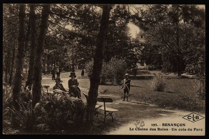 Besançon. - Le Casino des Bains - Un coin du Parc [image fixe] , Besançon : Etablissement C. Lardier - Besançon (Doubs), 1904/1930