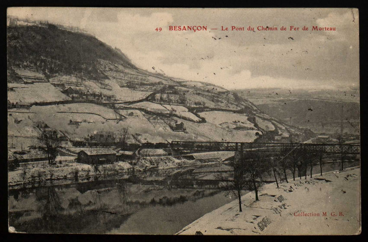 Besançon - Le Pont du Chemin de fer de Morteau [image fixe] , 1904/1908