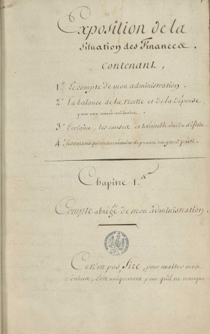 Ms 887-888 - « Ministère du cardinal de Brienne. » Deux volumes