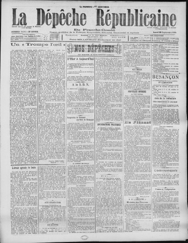 29/09/1924 - La Dépêche républicaine de Franche-Comté [Texte imprimé]