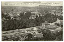Besançon.- Gare de la Mouillère. - Promenade Micaud et le nord de la ville vus de Beauregard [image fixe] , Besancon : L. Gaillard-Prêtre, 1912/1920