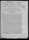Extrait du registre des délibérations du Directoire du département du Doubs. Séance du 2 Germinal, 2e année républicaine