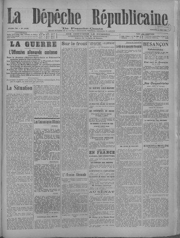 12/06/1918 - La Dépêche républicaine de Franche-Comté [Texte imprimé]