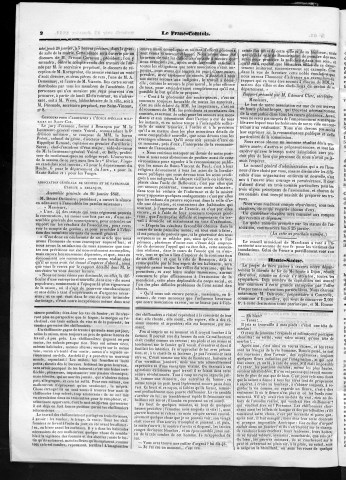 23/01/1841 - Le Franc-comtois - Journal de Besançon et des trois départements