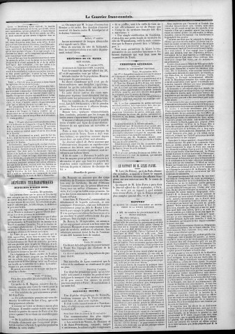 02/10/1870 - Le Courrier franc-comtois [Texte imprimé]