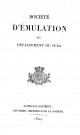 01/01/1823 - Société d'émulation du département du Jura [Texte imprimé]