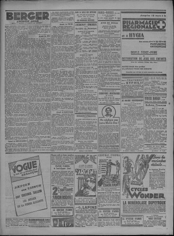 10/03/1931 - Le petit comtois [Texte imprimé] : journal républicain démocratique quotidien
