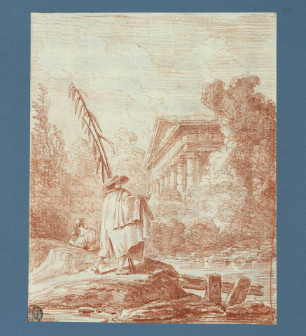 Famille au bord de l'étang , [France : Paris], [vers 1775]