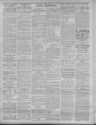 17/08/1921 - La Dépêche républicaine de Franche-Comté [Texte imprimé]