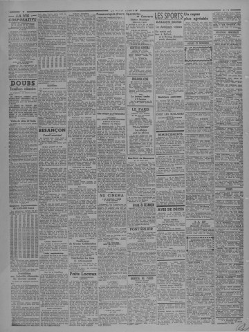 31/03/1943 - Le petit comtois [Texte imprimé] : journal républicain démocratique quotidien