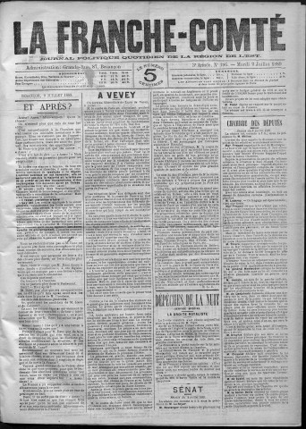 09/07/1889 - La Franche-Comté : journal politique de la région de l'Est